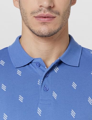Image of United Colors of Benetton Men Cotton Solid Regular Fit Polo Shirt