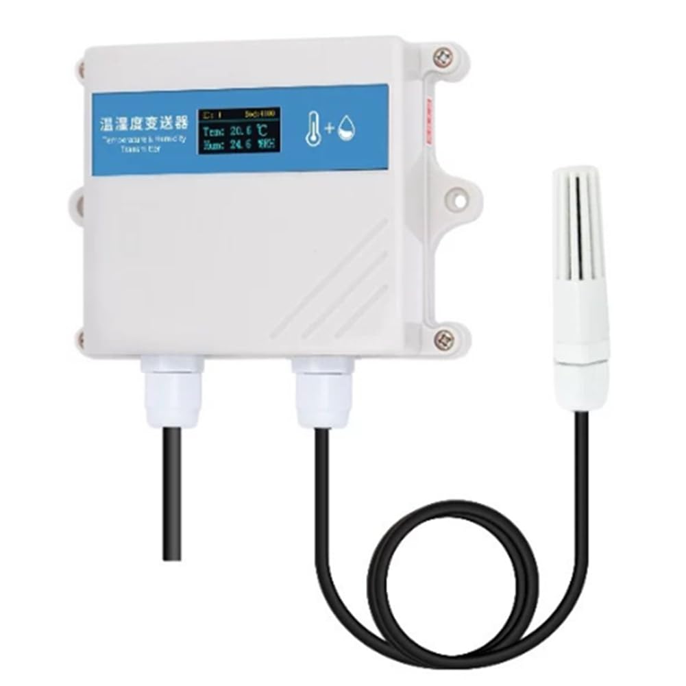 Ijsdnvjndx As Shown Temperature And Humidity Sensor Epitaxial Pvc Hardcover Probe Sensor For Warehouse Greenhouse Pharmacy With Oled Display