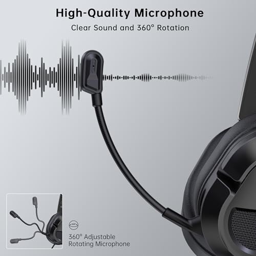 Image of AOC Wired Gaming Headset for PS5, Xbox Series X|S & Xbox One,PC, Clear Mic