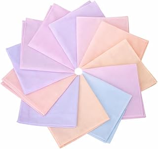 Khillayox Rumal Hankey Cotton Small Size Women's Handkerchief Extra Soft and Handkerchief for Girl's &amp; Kids | Confortable...