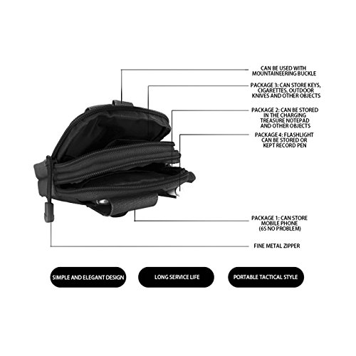 Hiking Bag Borsa Girovita [+ mini LED], Yosemy