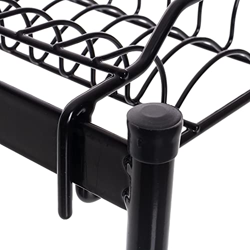 Rack Prateleira Organizadora para Pia de Cozinha Suspensa, Cor Preto, Metaltru