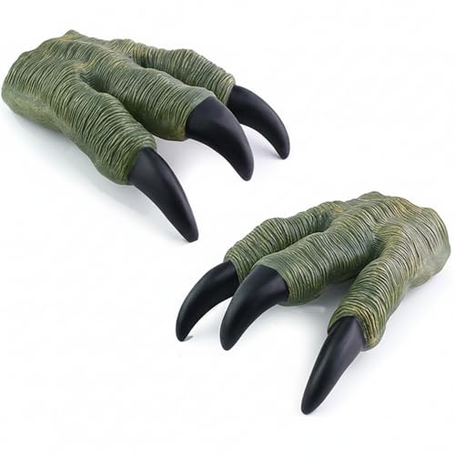 Liberty Imports 2 Pack: Dinosaur Claws Toys Oversized Dino Velociraptor Rubber Realistic Jurassic Claws for Kids Cosplay Roleplay Costume Accessories