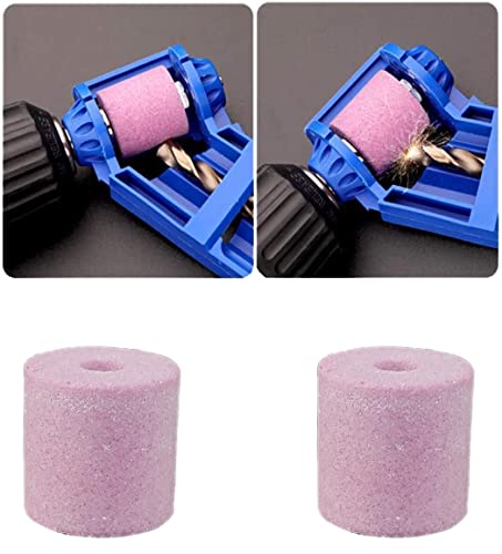 Image of Portable Diamond Drill Bit Sharpener Stone Powered Parts Corundum Grinding Wheel for Iron-Based Drill Bits (Stone Only) (2)