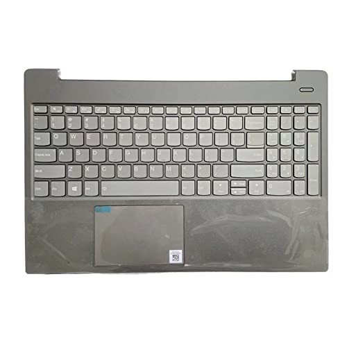 REMSEY Nowa klawiatura podparcie dłoni Touchpad podświetlany kompatybilny z Lenovo IdeaPad S340-15IML S340-15API S340-15IIL S340-15IWL 2019 IWL API czarny kindly