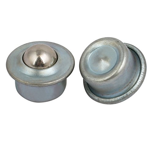 Sourcingmap 15mm Dia Metal Flange Mount Ball Transfer Bearing Unit Conveyor Roller 4Pcs - Image 2