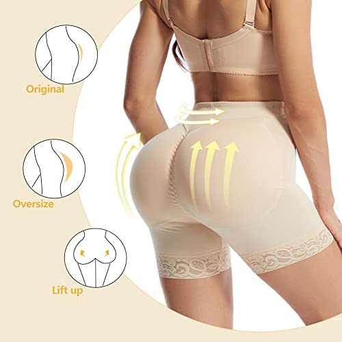 Image of Women Bigger Butt Enhancer Butt Lifter Padded Lace Shapewear Control Panties Seamless Thicker Fake Buttock Underwear