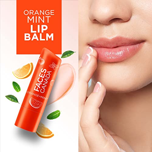 FACES CANADA Lip Balm - Orange Mint 01, 4.5g | 12HR Moisture | SPF 15 | Shea Butter, Vitamin C & E Enriched | Hydrating & Nourishing For Dry Chapped Lips | Softens Lips - Image 4