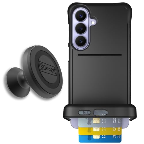 Scooch for Samsung Galaxy S26 Plus Wallet Case Card Holder, Wingmate, Black