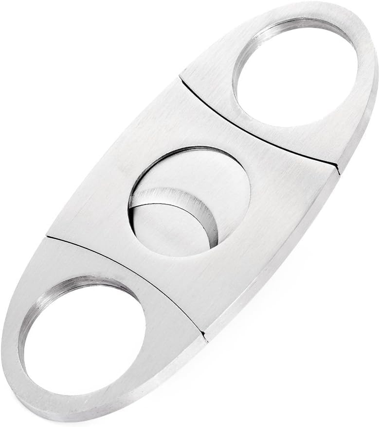 Classic Double Blade Stainless Steel Cigar Cutter Guillotine Scissors