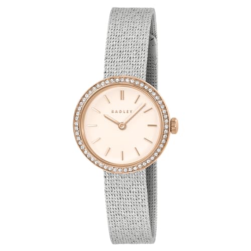 Montre RADLEY 27 mm maille argent et rose gold, le cadeau idéal pour elle