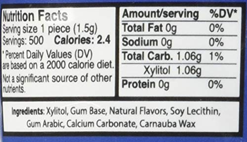 Epic 2042471 Xylitol Chewing Gum - Sugar Free & Aspartame Free Chewing Gum Sweetened W/Xylitol thumb #1