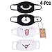 Aniwon Mouth Mask, 4 Pack Unisex Kpop Mask EXO Mask Anti-dust Cotton Face Mask for Men and Women (Black&White)