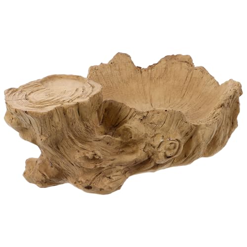 BAOBAOHU Bandeja para plantas hidropónicas brasileñas de madera sintética para escritorio, base creativa de resina para macetas