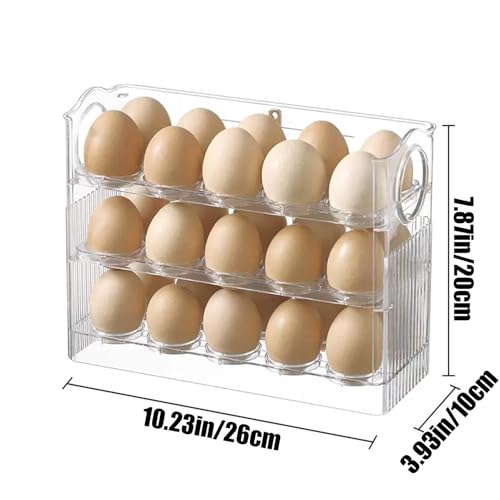Contenedor de huevos para nevera compacto para optimizar estantes pequeños 3