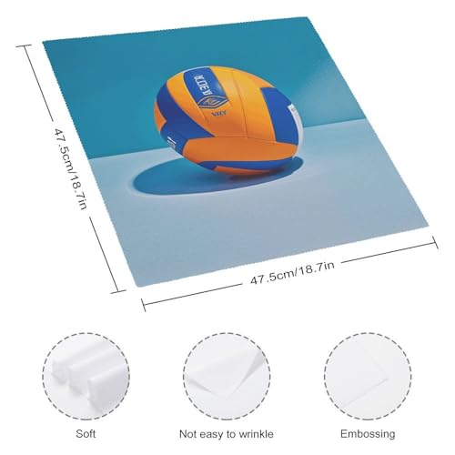 Servilletas de Tela Azules con Motivo Volleyball 18.7" x 18.7" Pack 1 miniatura 2