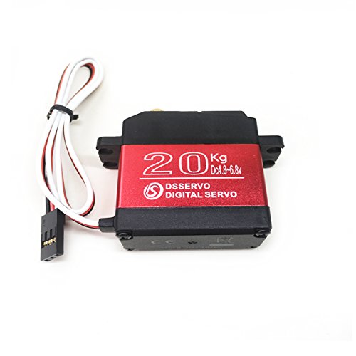 Annimos 20Kg Digital Servo High Torque Full Metal Gear Waterproof For Rc Model Diy, Ds3218Mg,Control Angle 270° Red #TOP5