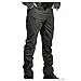 Pantalon de ski en softshell noir pour homme - Pantalon long ventilé et imperméable - Pour activités en plein air, trekking, randonnée, snowboard