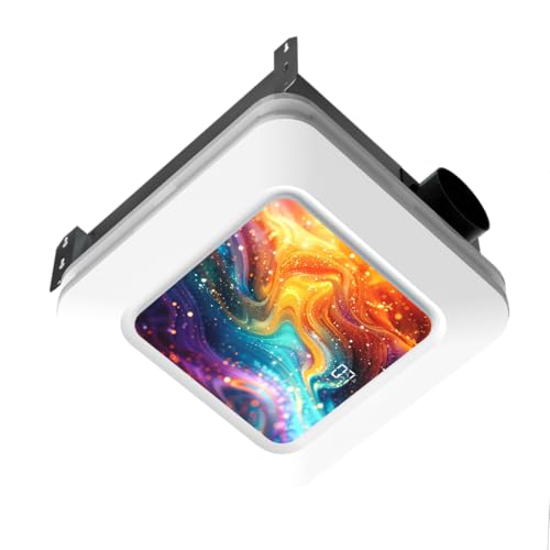 Bathroom Exhaust Fan with Light and Humidity Sensor