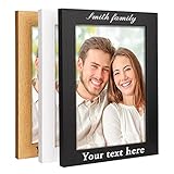 culivis Custom Picture Frame Personalized Frame Gifts for Men Women Tabletop Wall Wood Frame Engrave