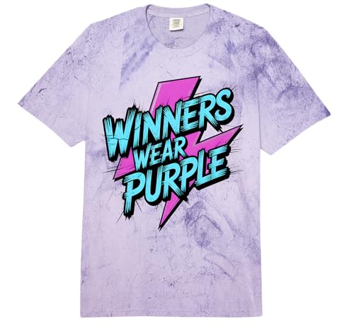 Winners WEAR Purple Team Spirit Week Game Day Summer Camp Comfort Colors Adult Heavyweight T-Shirt