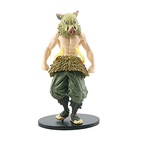 Image of Inosuke Hashibira (Demon Slayer) Action Figure Miniature Doll (Toy Figure) Special Edition for Car Dashboard, Decoration, Cake, Office Desk & Study Table (Package of 1) (height-18cm)