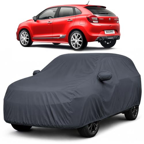 Image of Autofact Premium Car Cover for Baleno 2015-2021 | All Weather Waterproof Full Body Car Cover | Light-Weight Triple-Stitched Outdoor Shield with UV Protection, Dustproof & Heat-Resistant