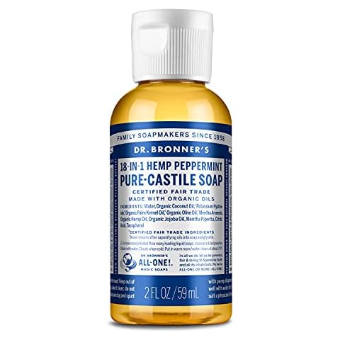 Dr. Bronner's Organic Peppermint Pure-Castile Liquid Soap, 59 ml Cover
