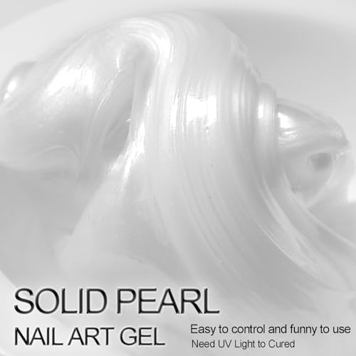 NAILGIL Pear White Solid Builder Gel For Nails,3D Gel Nail Art Sculpture Non-Sticky Hand for Carving Sculpting Extension with 3D Silicone Mold Salon Quality Home DIY-0.5oz - Image 2