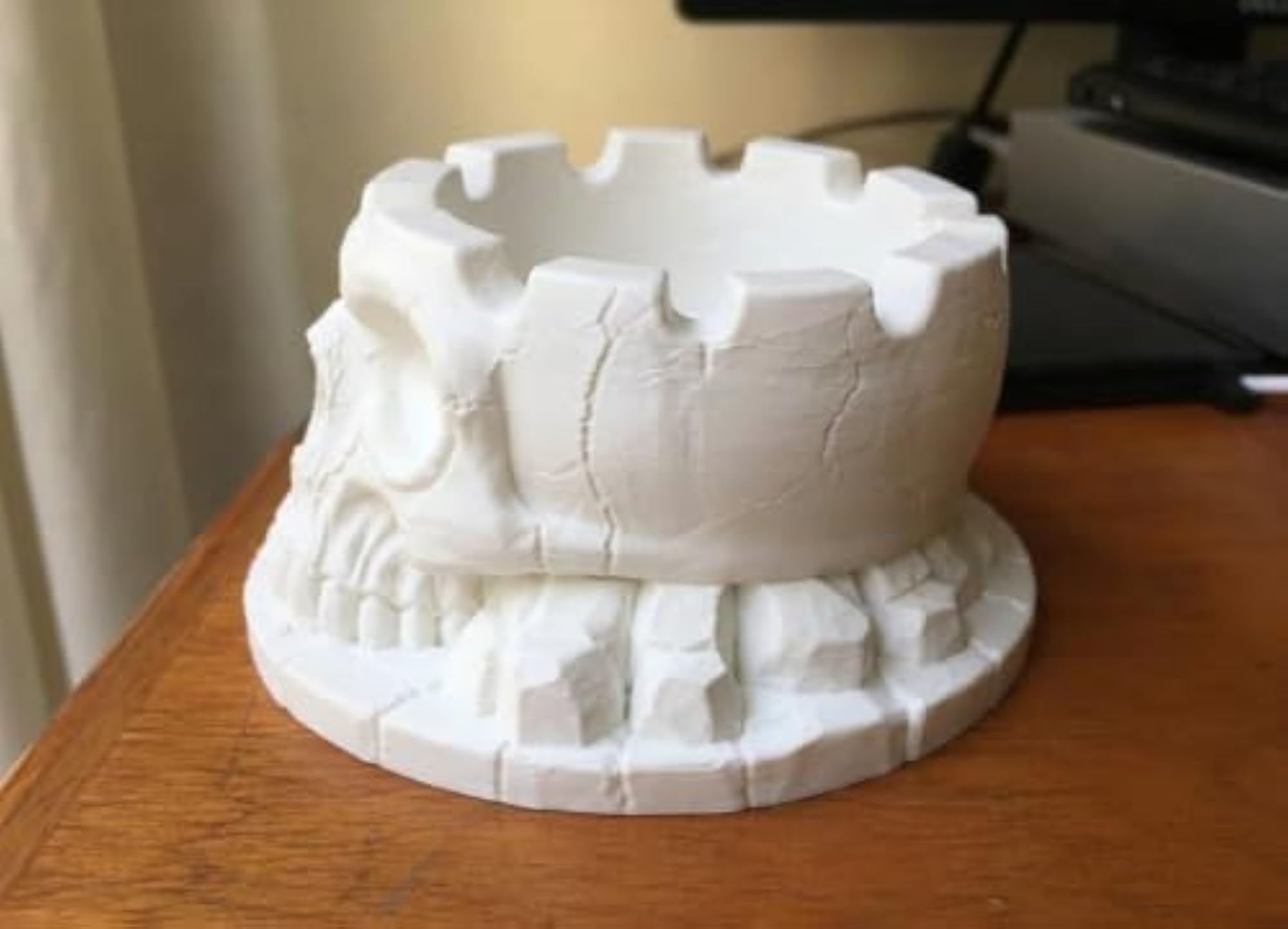 3D Printed Gothic Skull Ashtray