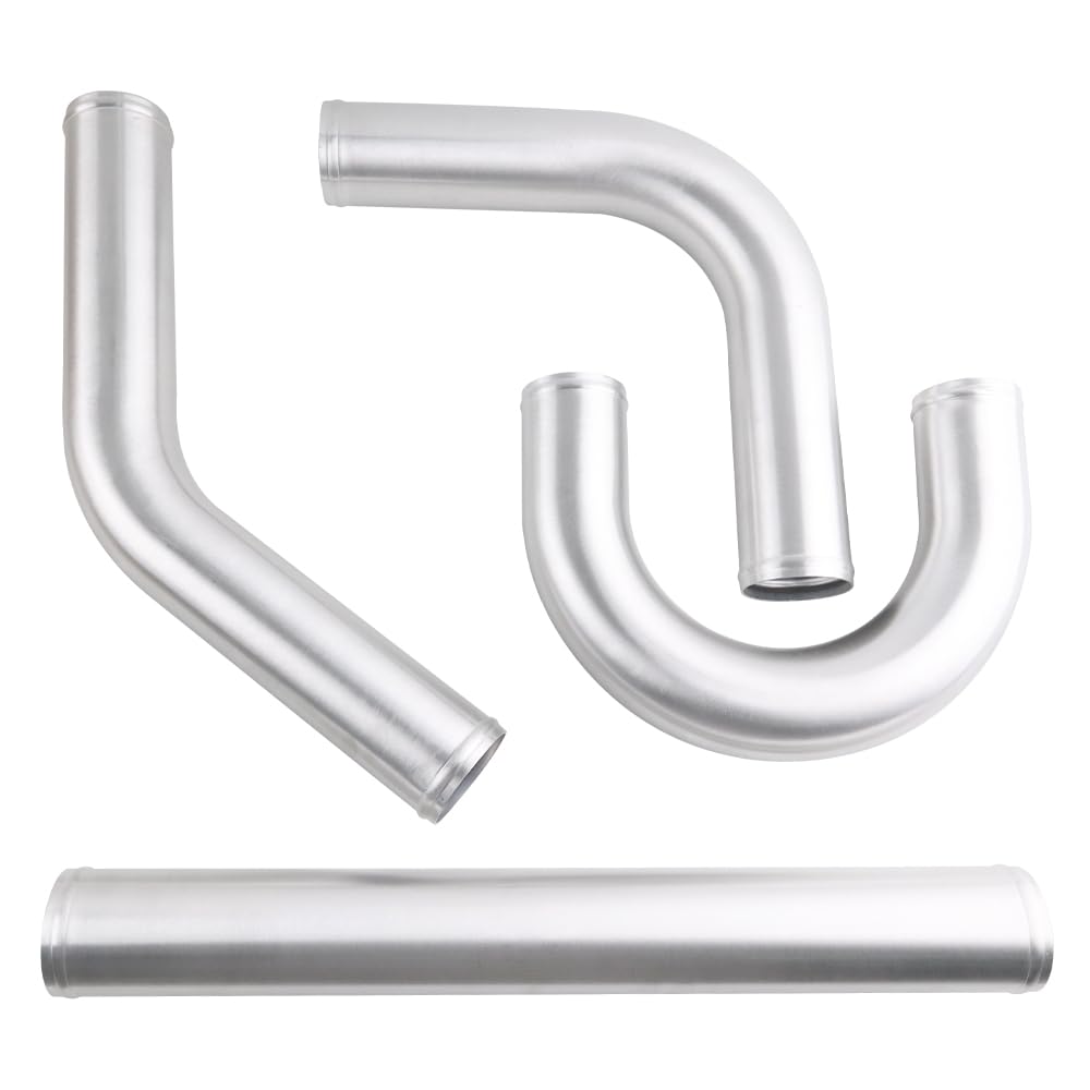550x230x65 63mm+tubería de aluminio de 2,5"+ kit de manguera de silicona Intercooler para turbo Enfriador de aire de turbo | Intercooler de montaje frontal FMIC de refrigeración turbo