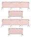 Sweet Jojo Designs Solid Color Blush Pink Shabby Chic Harper Baby Girl Crib Bedding Set with Bumper 9 Pieces