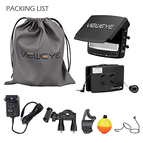 Vieweye Video Fish Finder 4.3 Inch Ips Lcd Monitor Underwater Fishing Camera Kit For Winter Underwater Ice Lake And Boat Fishing (Vet15--15M Cable) #TOP1