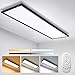 Dimmbar Deckenleuchte LED Panel 100x25 cm mit Fernbedienung, 28W Rechteckig Leuchten Deckenlampe mit Memory Funktion, 2700K-6500K Warm Natur Kalt Weiß Deckenpanel für Schlafzimmer Wohnzimmer Küche