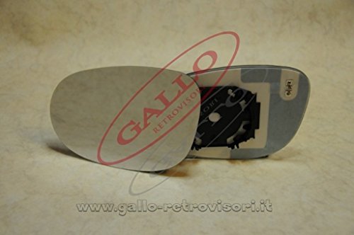  Specchio Retrovisore specchietto esterno - Sinistro, Piastrato, Asferico, Cromato, Compatibile con Lancia YPSILON dal 2011