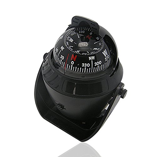Electronic LED Light Marine Digital Compass Suitable for Car Boat and Truck Black White - Image 3