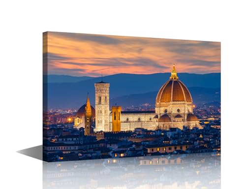 Toile Florence Duomo art mural moderne pour créer une ambiance chaleureuse dans la chambre
