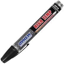 Dykem High Temp Black Fusing Pen Medium Point for Glass, Ceramics & More