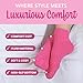 Bring Me Wine Fuzzy Pink Socks - Novelty Cupcake Packaging for Her...
