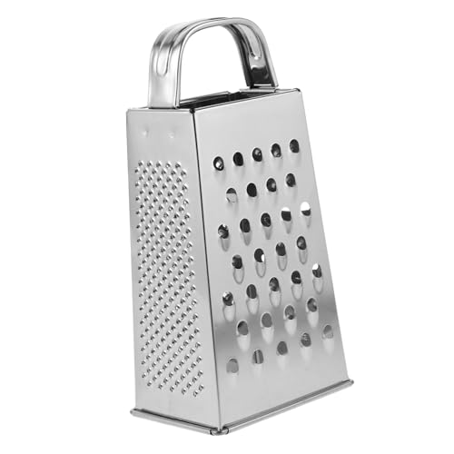 iplusmile Rallador de Verduras Multifunción Inoxidable de Cortador y Rallador de Cuatro Caras para Resistente y Duradero para Cocina