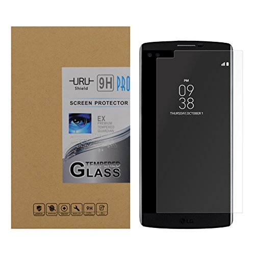 LG V10 Screen Protector,URUShield [Super Sense] Full Coverage Ultra Clear Privacy Film 9H Hardness High Definition Ballistic Tempered Glass for LG V10