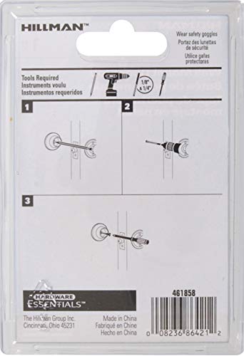 Topes para puertas de montaje en pared Hardware Essentials 851337 acabado en latón de 2-3/8" miniatura 3