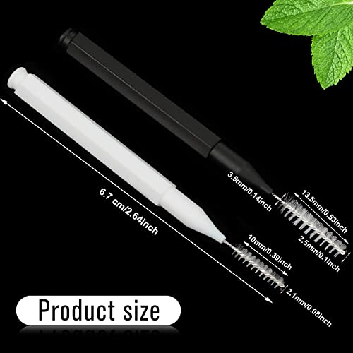 Image of Patelai 100 Pcs Braces Dental Brushes,Green,Elegant Size | Interdental Toothpick Bristle Dental Picks for Cleaner Tooth Flossing Head Oral Hygiene Flosser Toothpick Cleaners Tooth Tool