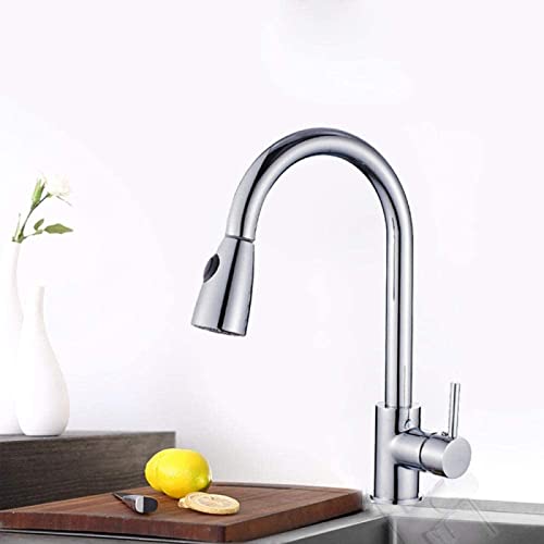 Grúa para fregadero de almacén y cocina con manguera extensible flexible