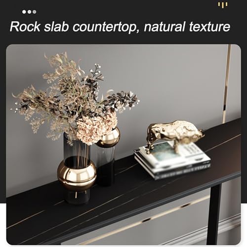 Mesa de consola para sofá moderna y estrecha de estilo industrial para salón y entrada 3