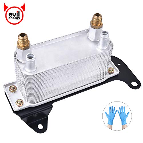EVIL ENERGY Transmission Torque Converter Oil Cooler Compatible with 2003-2009 Dodge Ram 2500 3500 5.9L L6 Diesel 68004317AA 5086946AA Steel Bracket