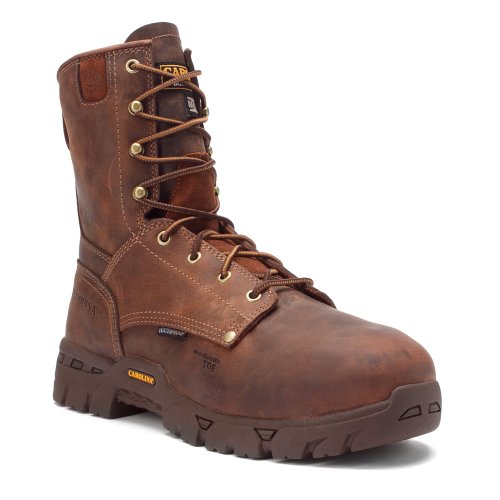 Carolina Buster Composite Toe Waterproof Work Boots for Men - Memory Foam Footbed, PU Midsole, and Oil- & Slip-Resistant Outsole, EH-Rated