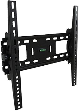 LCD LED Plasma Flat Tilt TV Wall Mount Bracket. Solid Piece Wall Plate and Verticals. Lockable with A Padlock for Extra Security Small 19-32" TVs