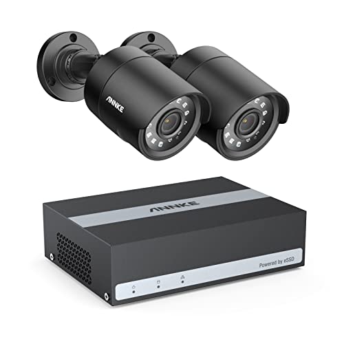 ANNKE 8CH 5MP Lite Security AI DVR, SSD Internal Solid State Hard Drive for 8-Week Recording with 2 Cameras, H.265 Hybrid Surveillance Recorder with Human/Vehicle Detection, 24/7 Record for Home CCTV