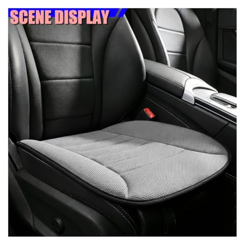 QEUOBUE Car Seat Cushion, Breathable 3D Air Mesh Car Front Seats Bottom Cover for Comfortable Driving, Soft Non-Slip Auto Interior Driver Seat Protector for Home, Office, Truck(Gray) by QEUOBUE - Used condition - Image 3